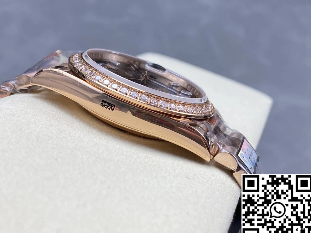 Factory Rolex Chocalate M228345rbr-0006 QF Steel v5 Day Date Tungsten Dial 1013
